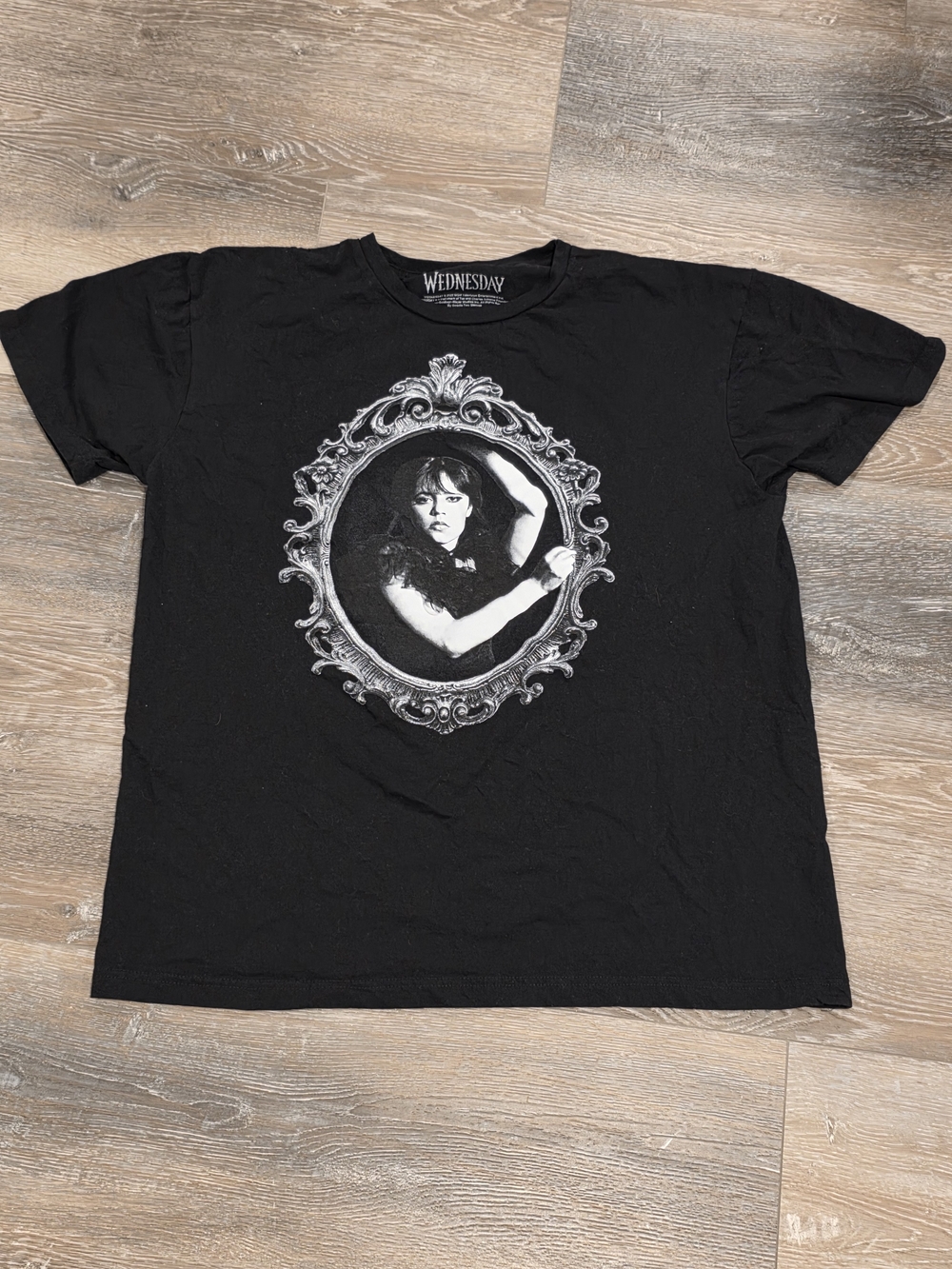 Wednesday Goods Two Sleeves Graphic T-Shirt Unisex L Black